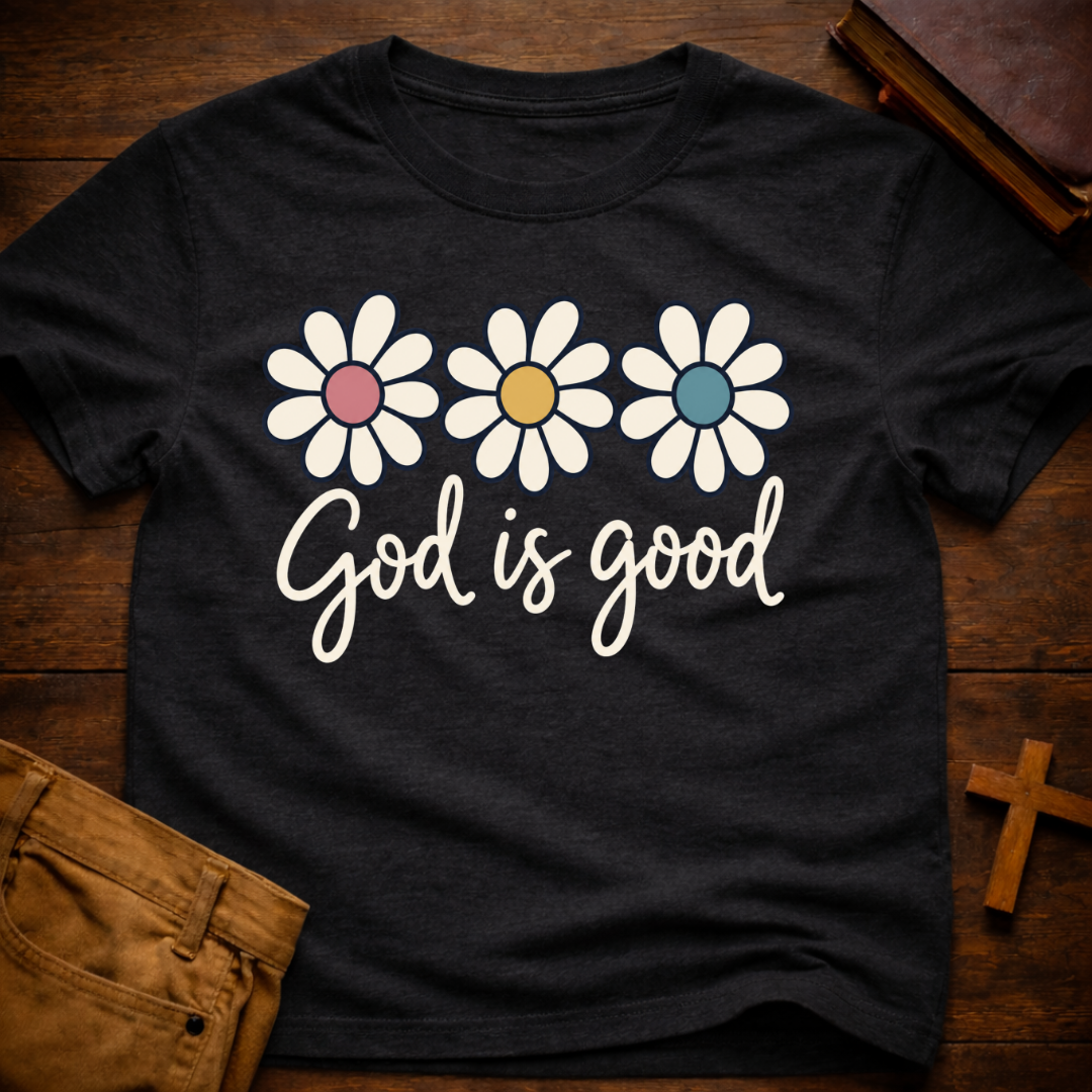God Is Good Floral T-Shirt