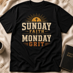 Sunday Faith Monday Grit T-Shirt