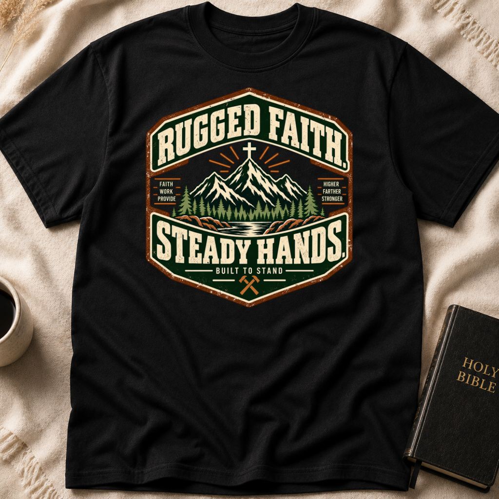 Rugged Faith. Steady Hands T-Shirt