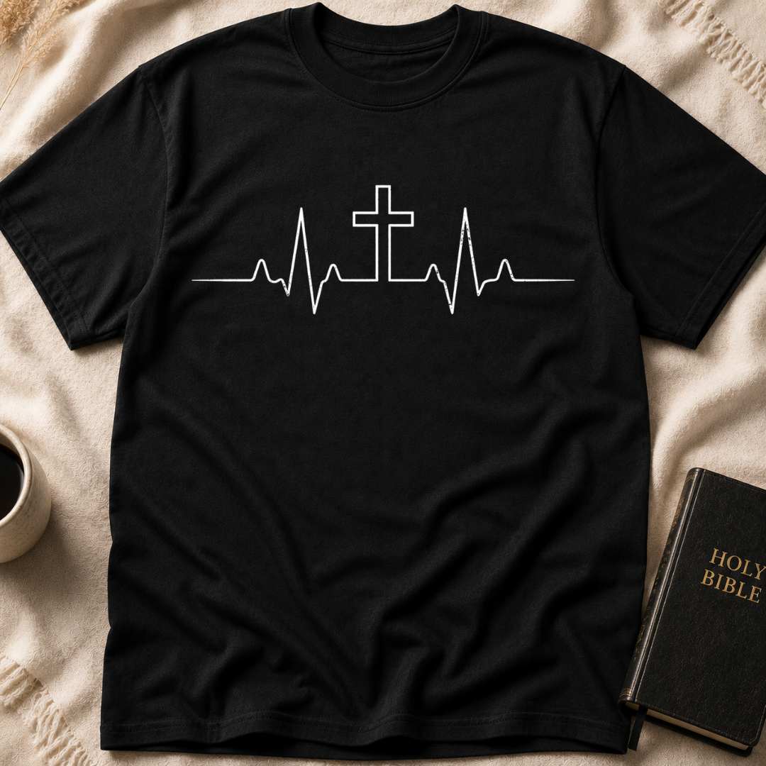 Heartbeat cross T-Shirt