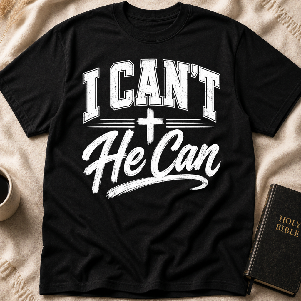 I Can’t He Can T-Shirt