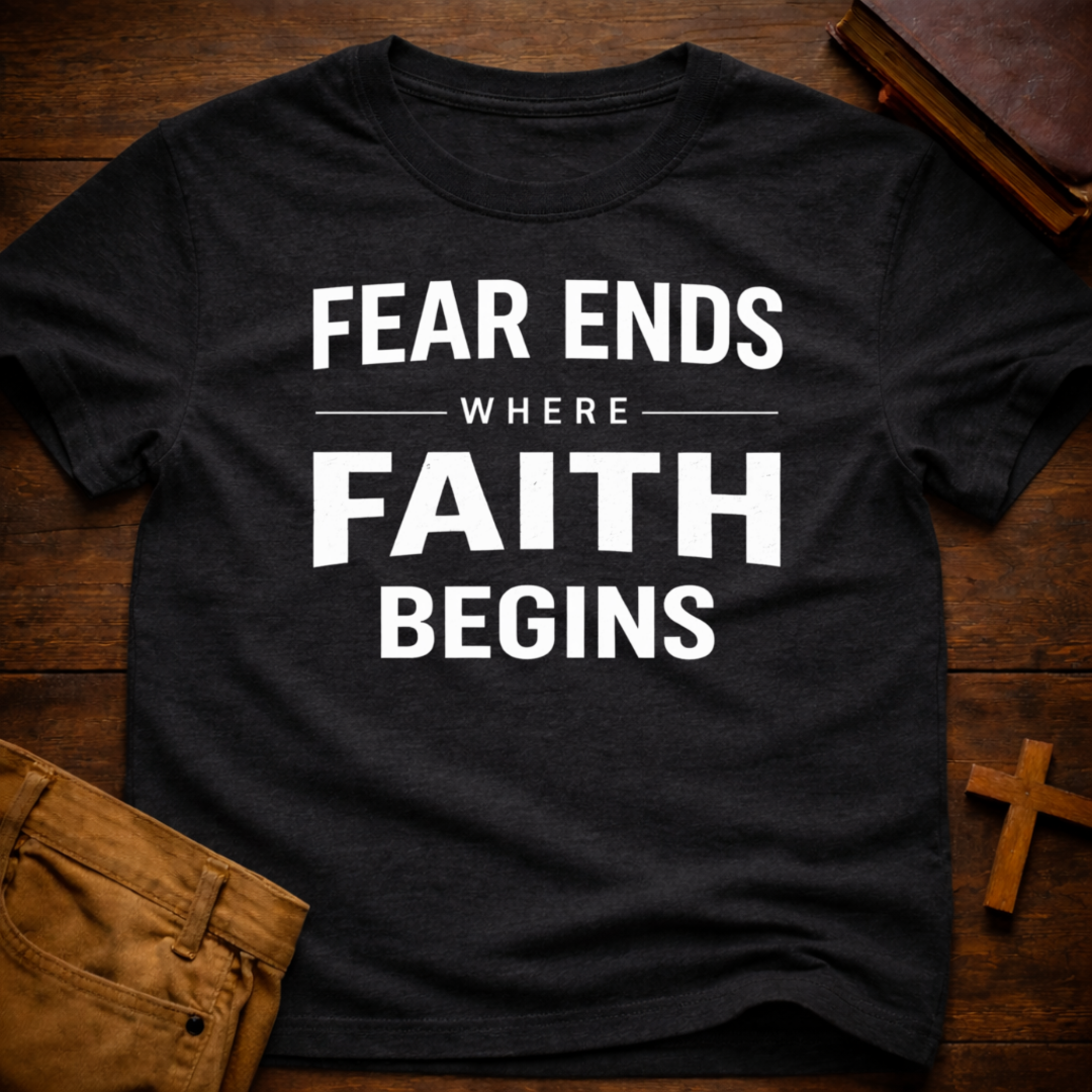 Fear Ends Where Faith Begins T-Shirt