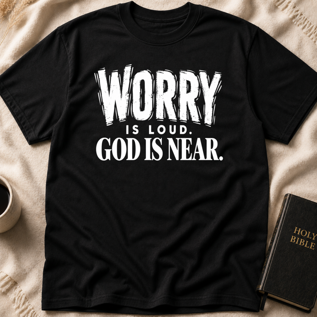 Worry Is Loud, God Is Near T-Shirt