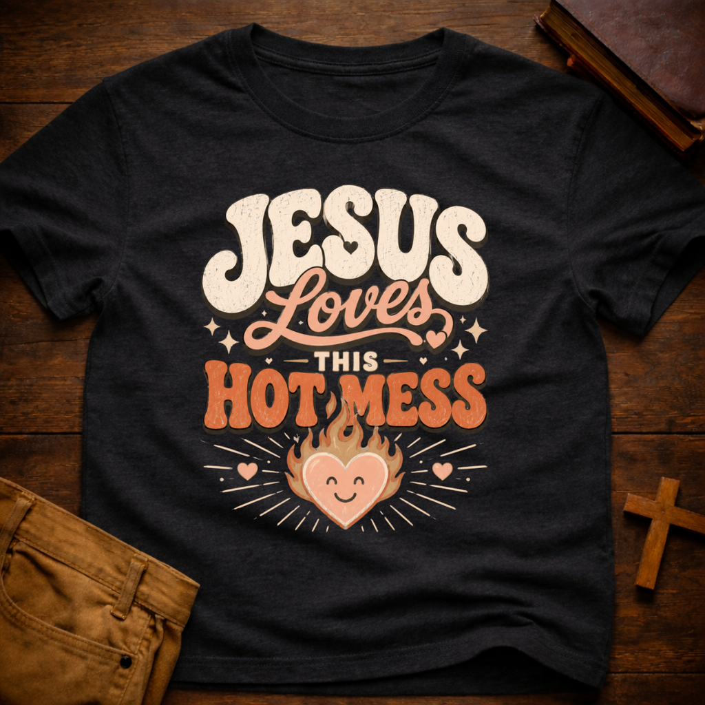 Jesus Loves This Hot Mess T-Shirt