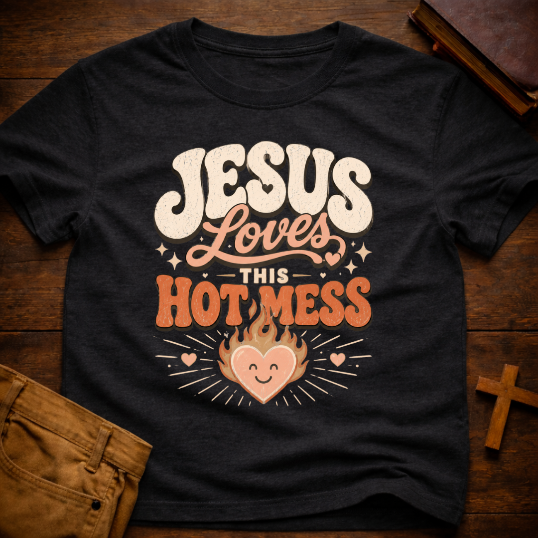 Jesus Loves This Hot Mess T-Shirt
