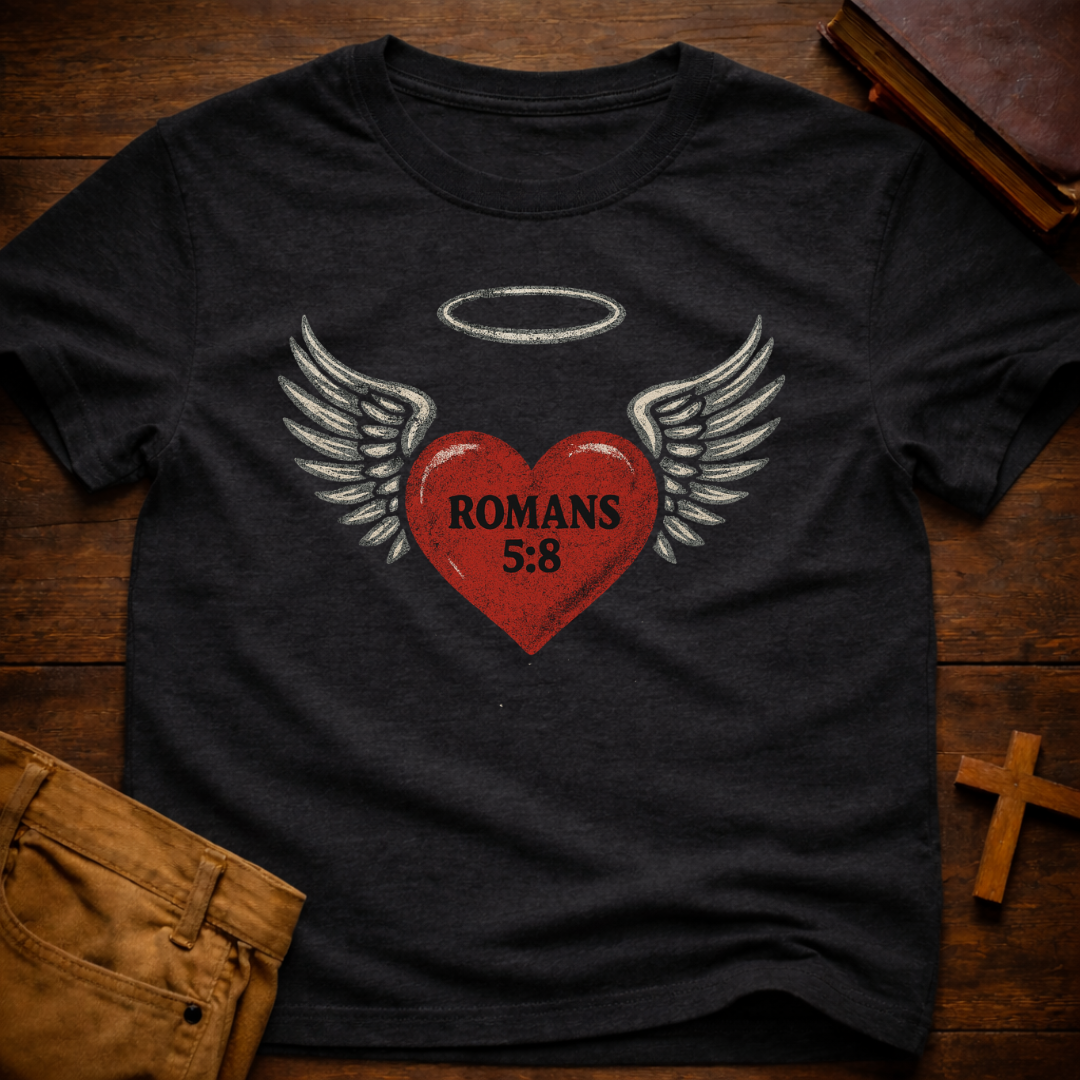 Romans 5:8 Heart T-Shirt
