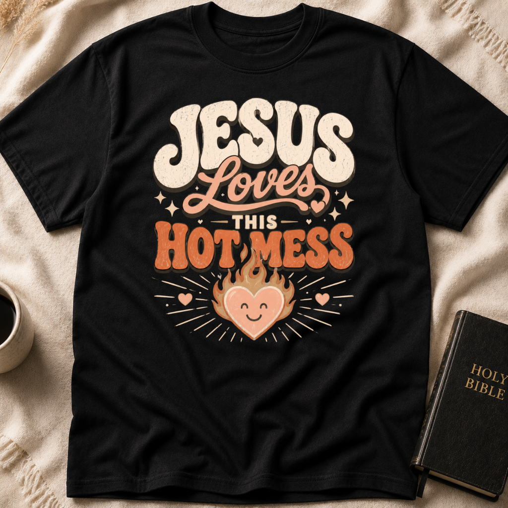 Jesus Loves This Hot Mess T-Shirt