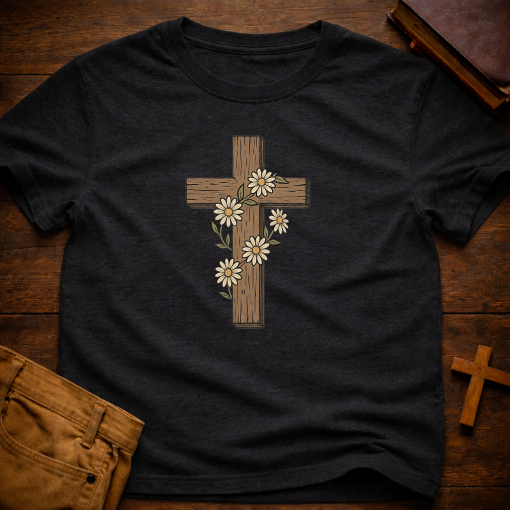 Floral Cross T-Shirt