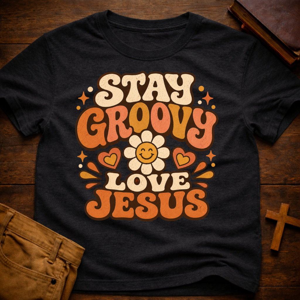 Stay Groovy Love Jesus T-Shirt