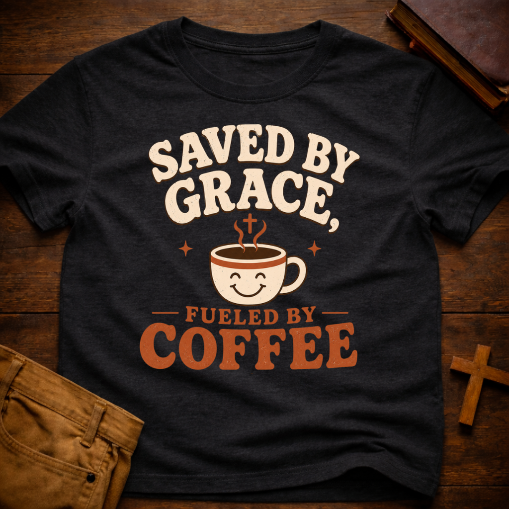 Saved By Grace Fueled By Coffee T-Shirt