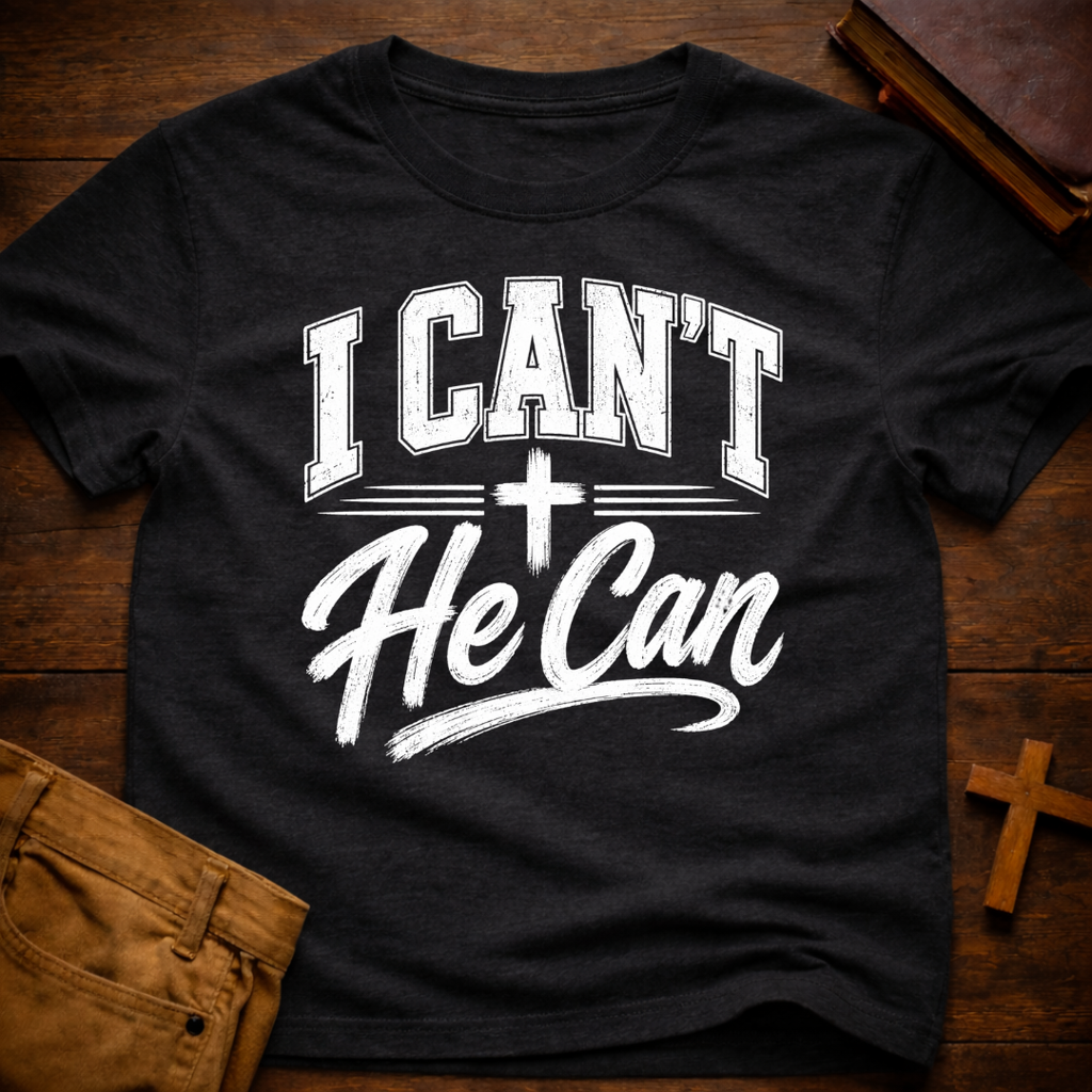 I Can’t He Can T-Shirt