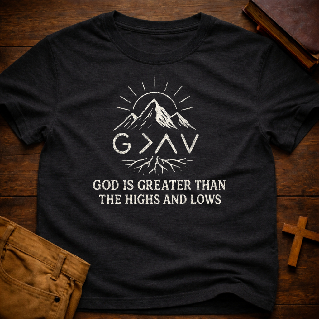God is Greater than the Highs and Lows T-Shirt