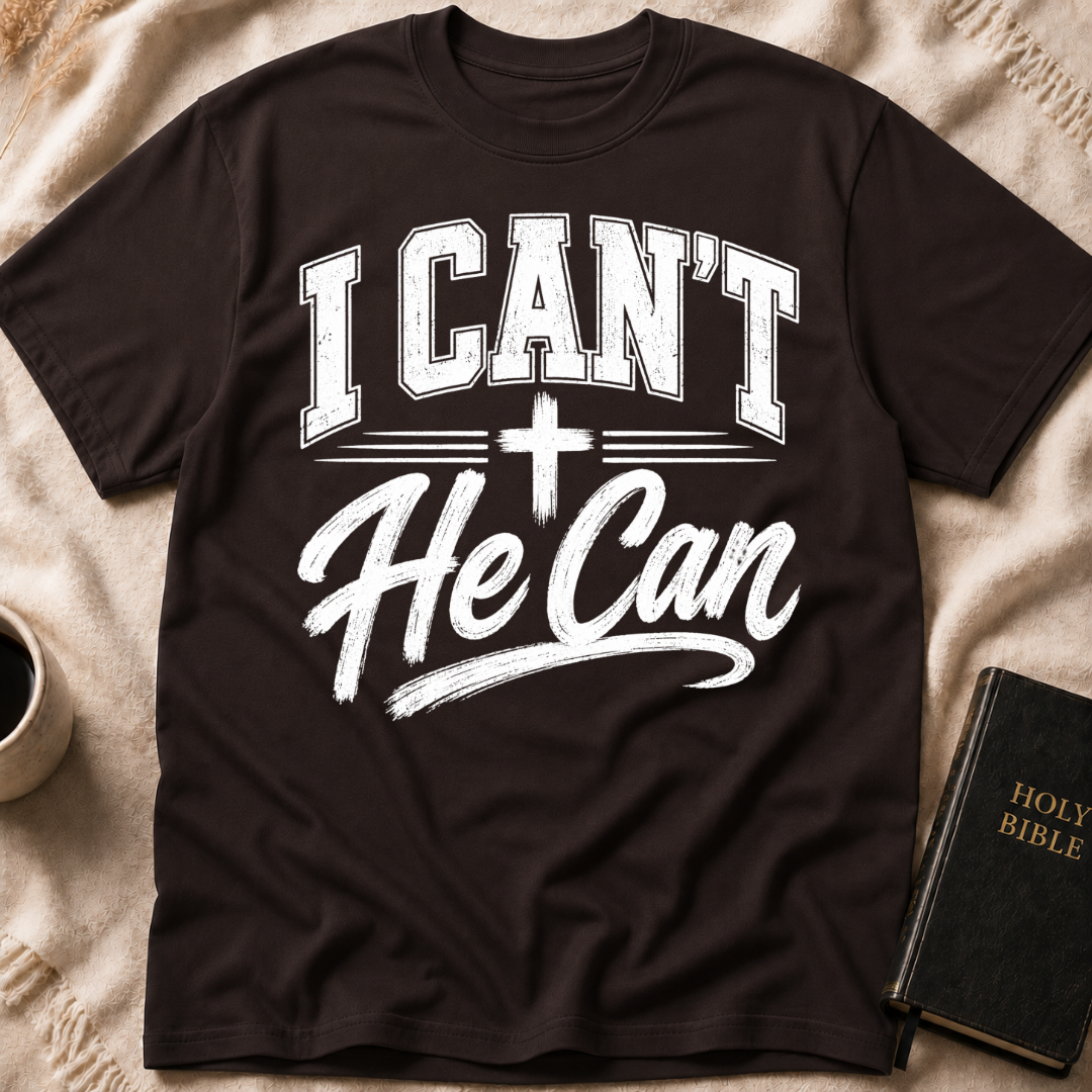 I Can’t He Can T-Shirt