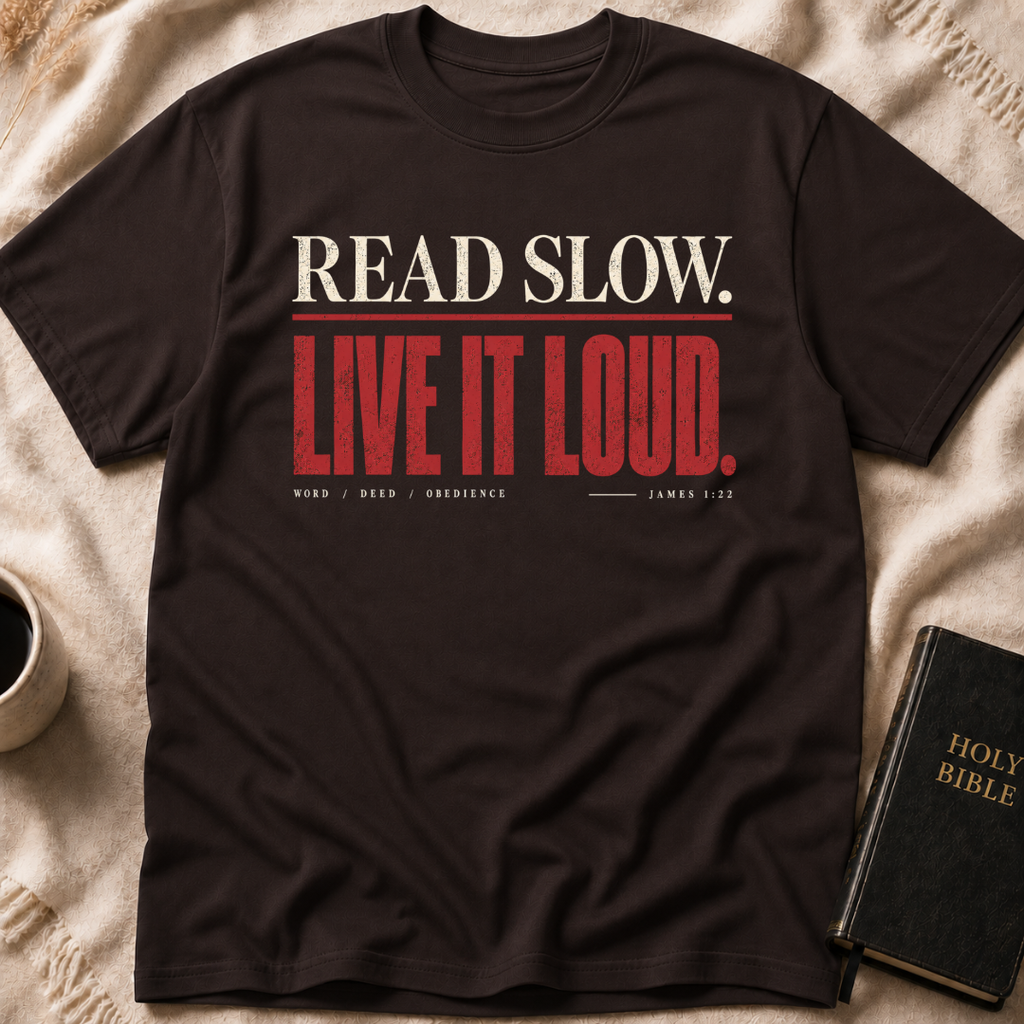 Read Slow. Live It Loud T-Shirt