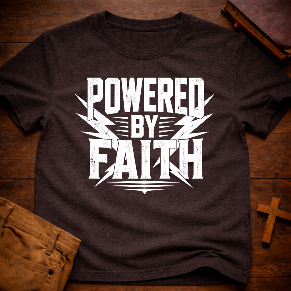 Powered By Faith T-Shirt