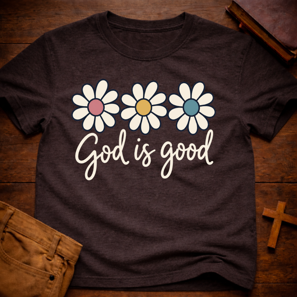 God Is Good Floral T-Shirt