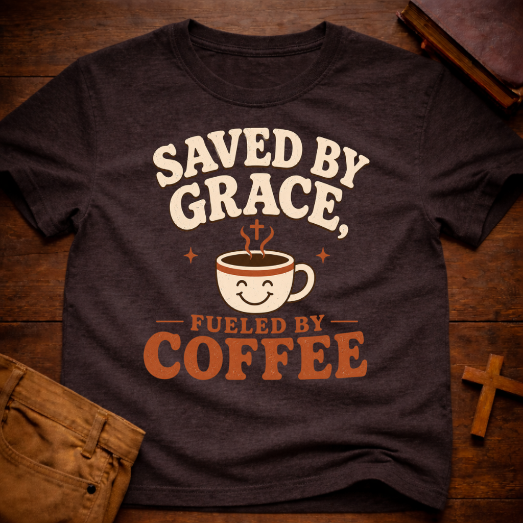 Saved By Grace Fueled By Coffee T-Shirt