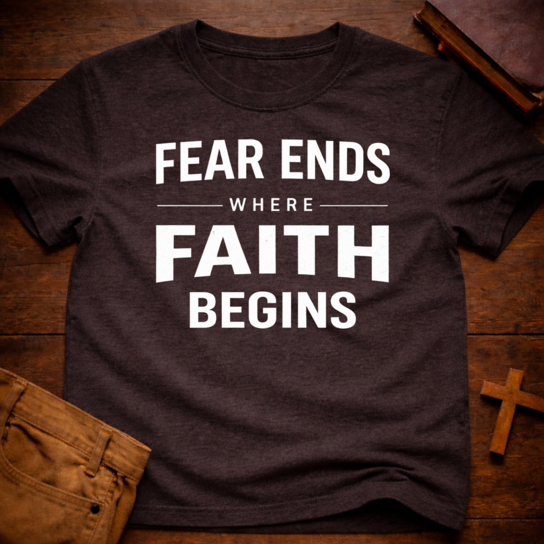Fear Ends Where Faith Begins T-Shirt