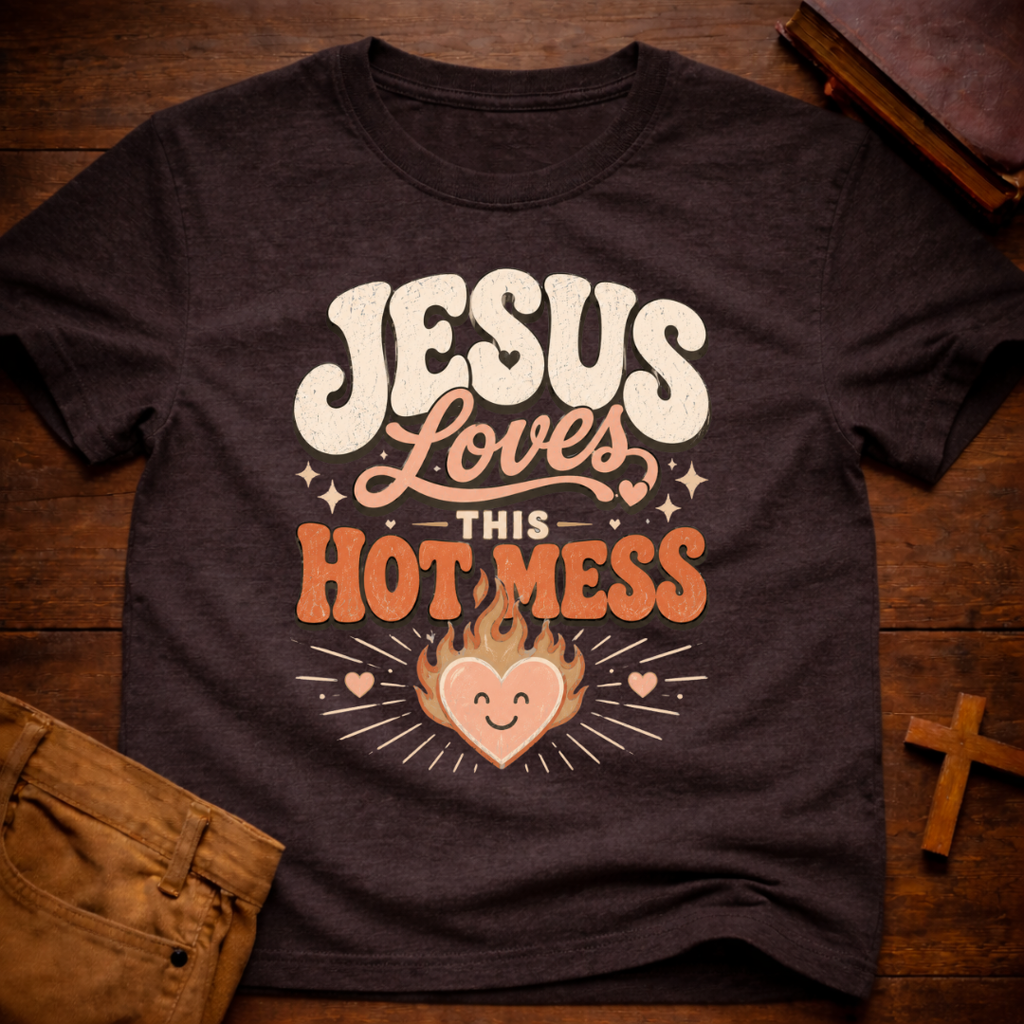 Jesus Loves This Hot Mess T-Shirt