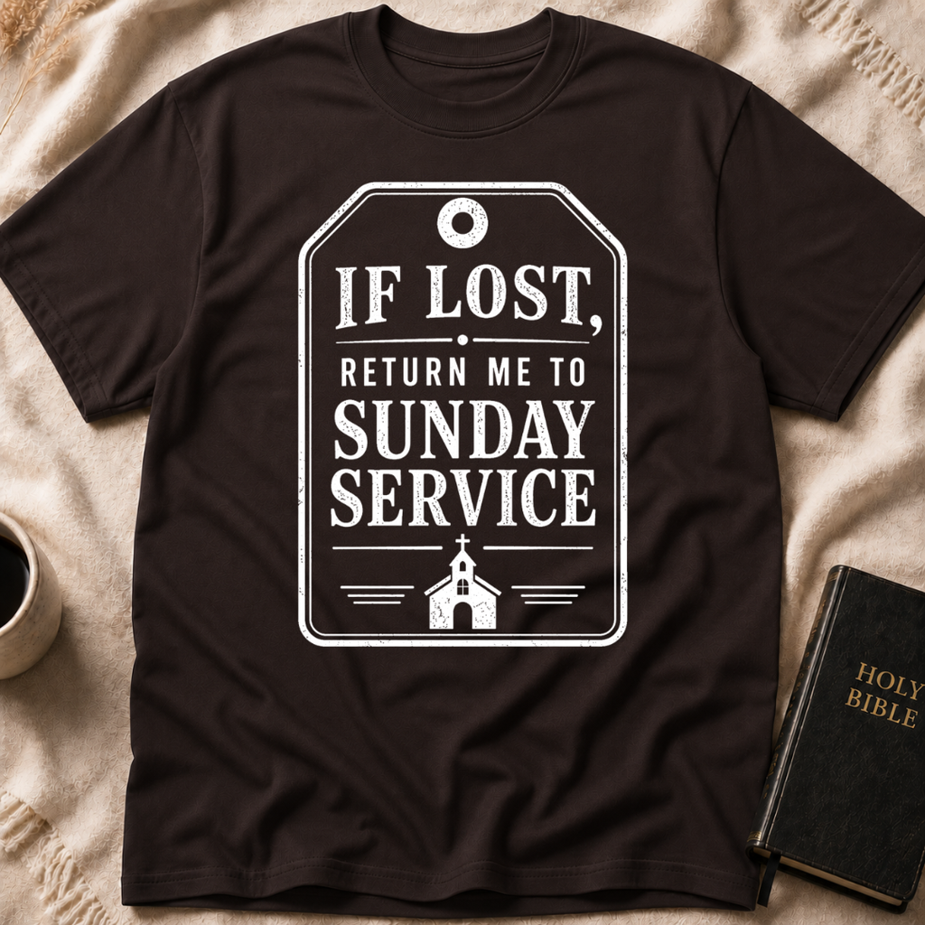 If lost, return me to Sunday service T-Shirt