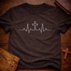 Heartbeat cross T-Shirt