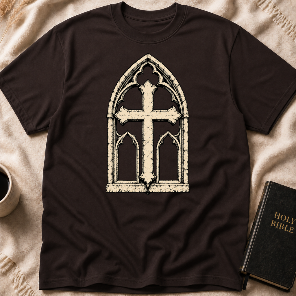 Cathedral Window Cross T-Shirt