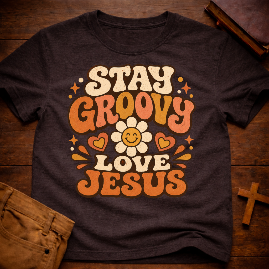 Stay Groovy Love Jesus T-Shirt