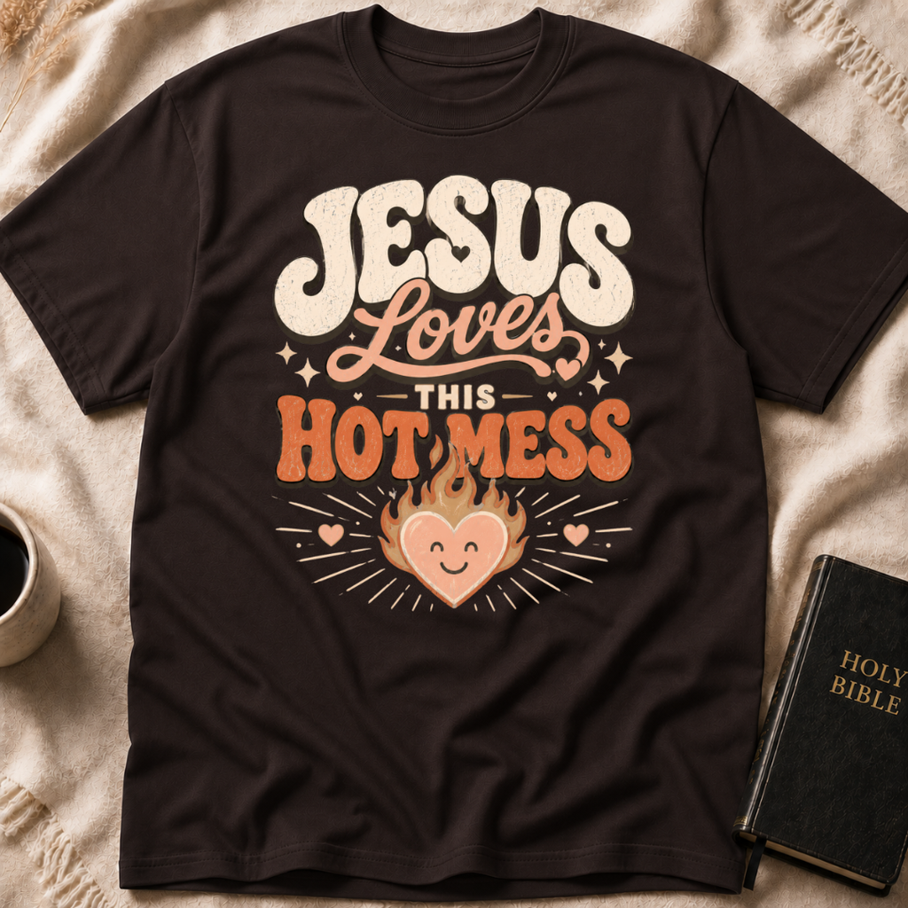 Jesus Loves This Hot Mess T-Shirt