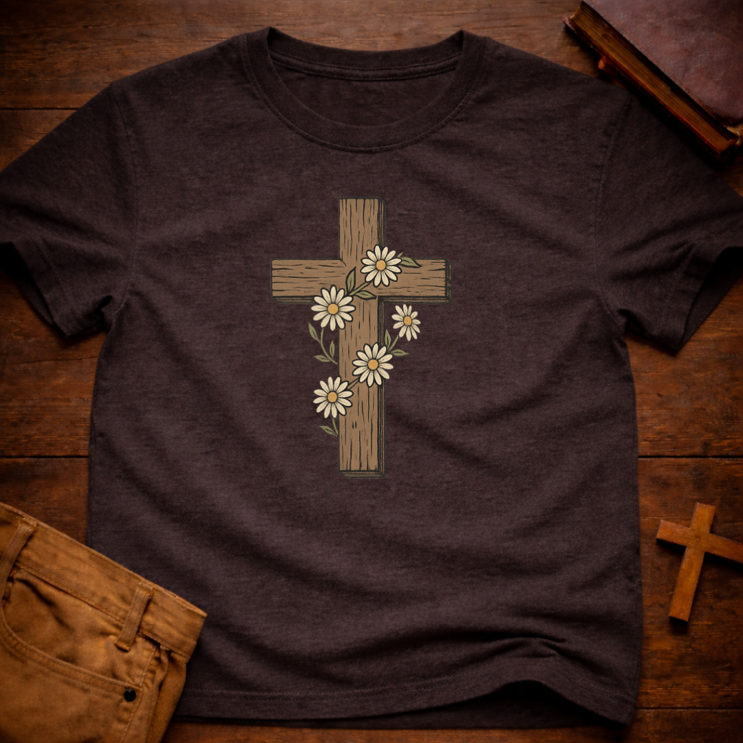 Floral Cross T-Shirt