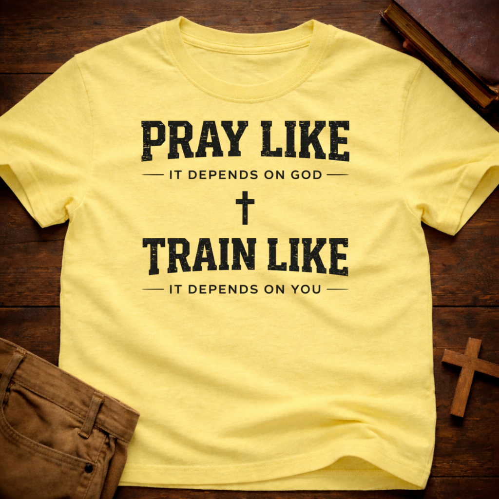 Pray Like it Depends on God Train Like it Depends on You T-Shirt