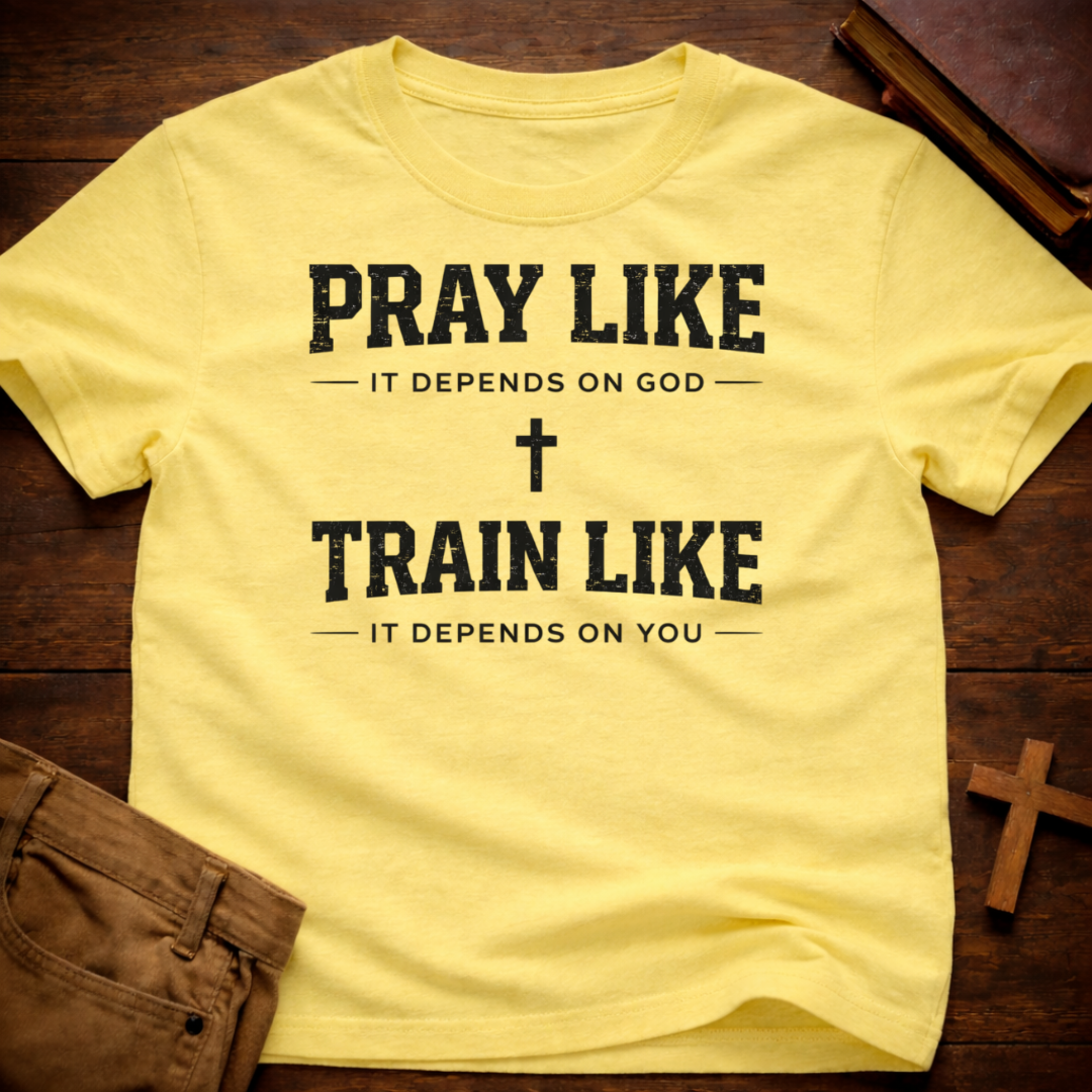 Pray Like it Depends on God Train Like it Depends on You T-Shirt