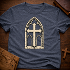 Cathedral Window Cross T-Shirt