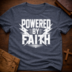 Powered By Faith T-Shirt