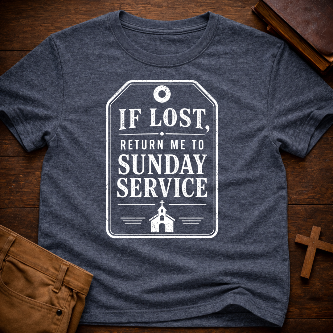 If lost, return me to Sunday service T-Shirt