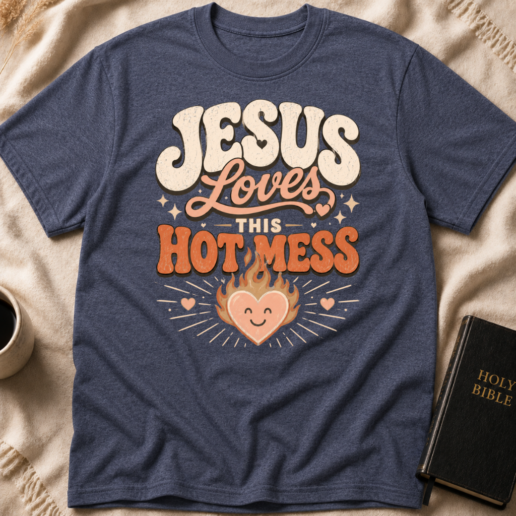 Jesus Loves This Hot Mess T-Shirt