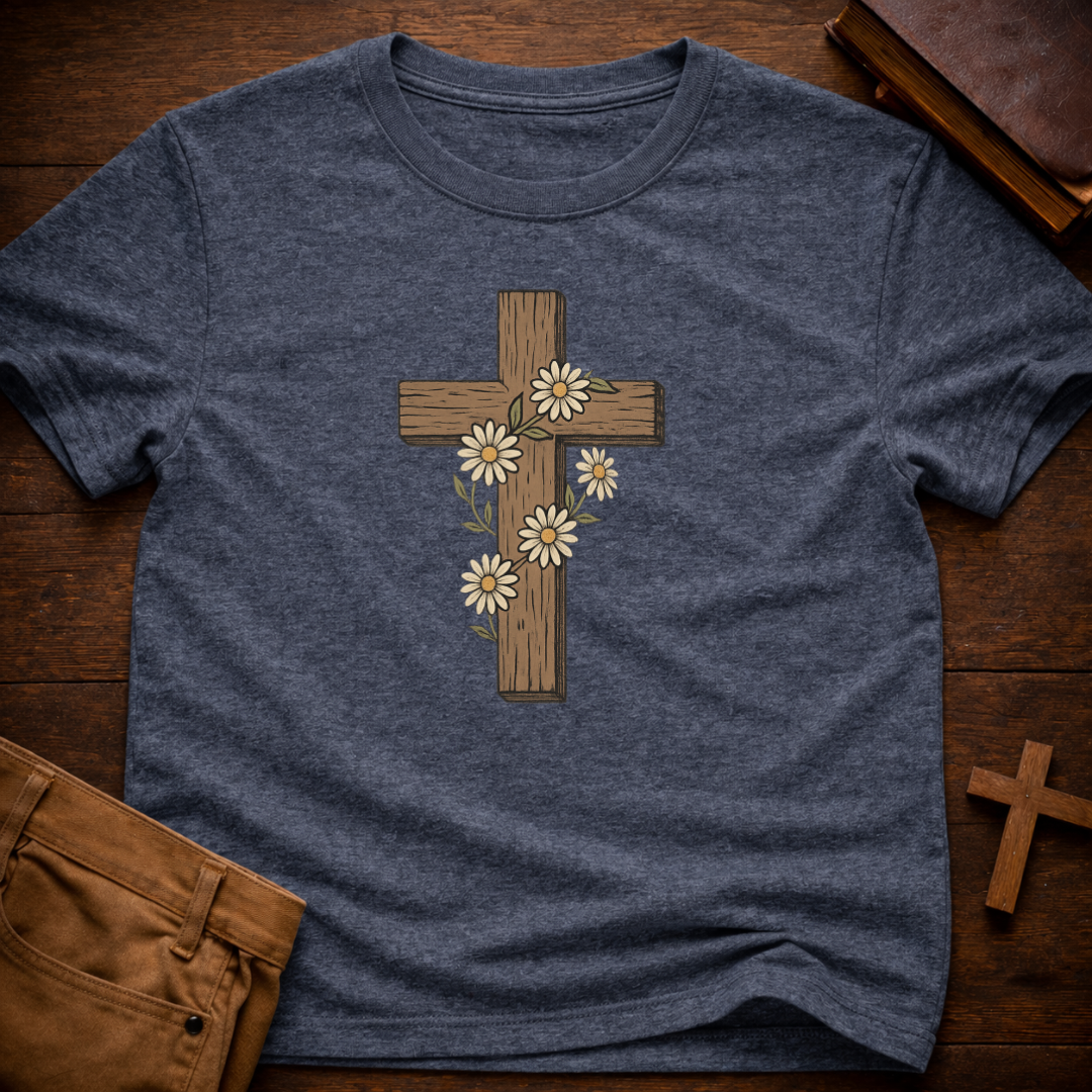 Floral Cross T-Shirt