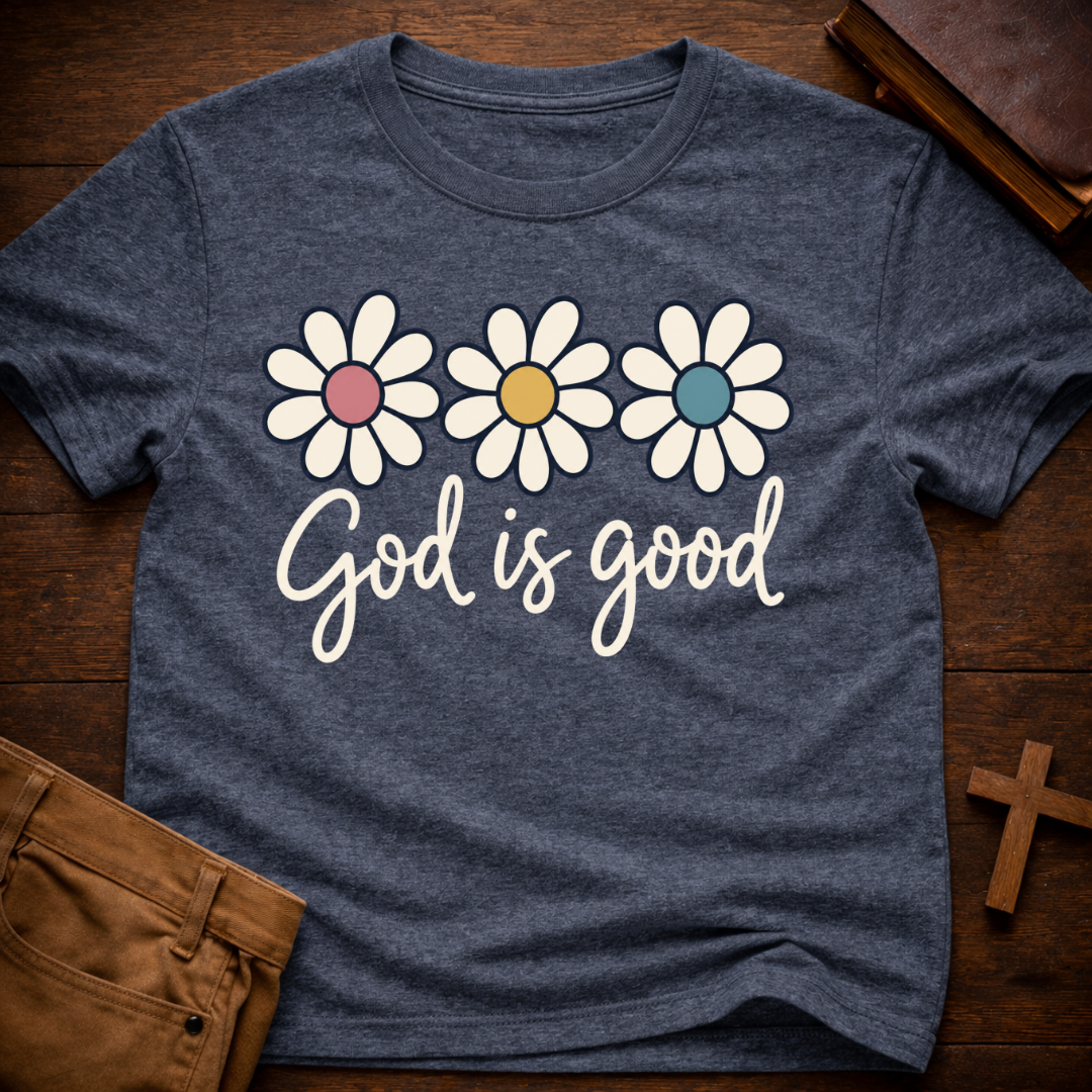 God Is Good Floral T-Shirt