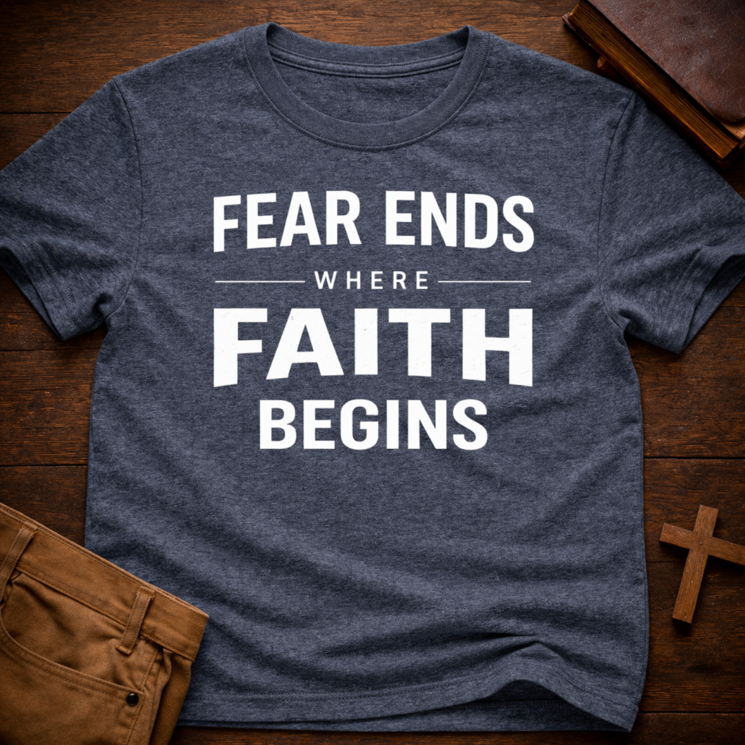 Fear Ends Where Faith Begins T-Shirt