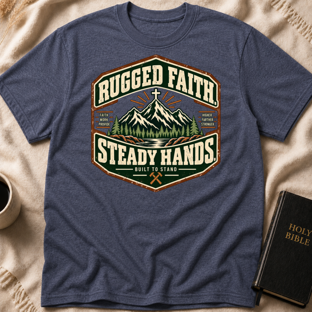 Rugged Faith. Steady Hands T-Shirt