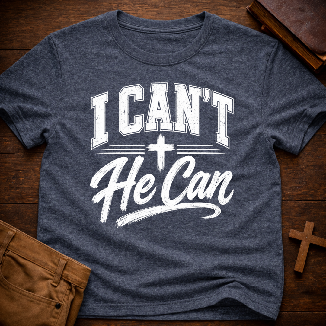 I Can’t He Can T-Shirt