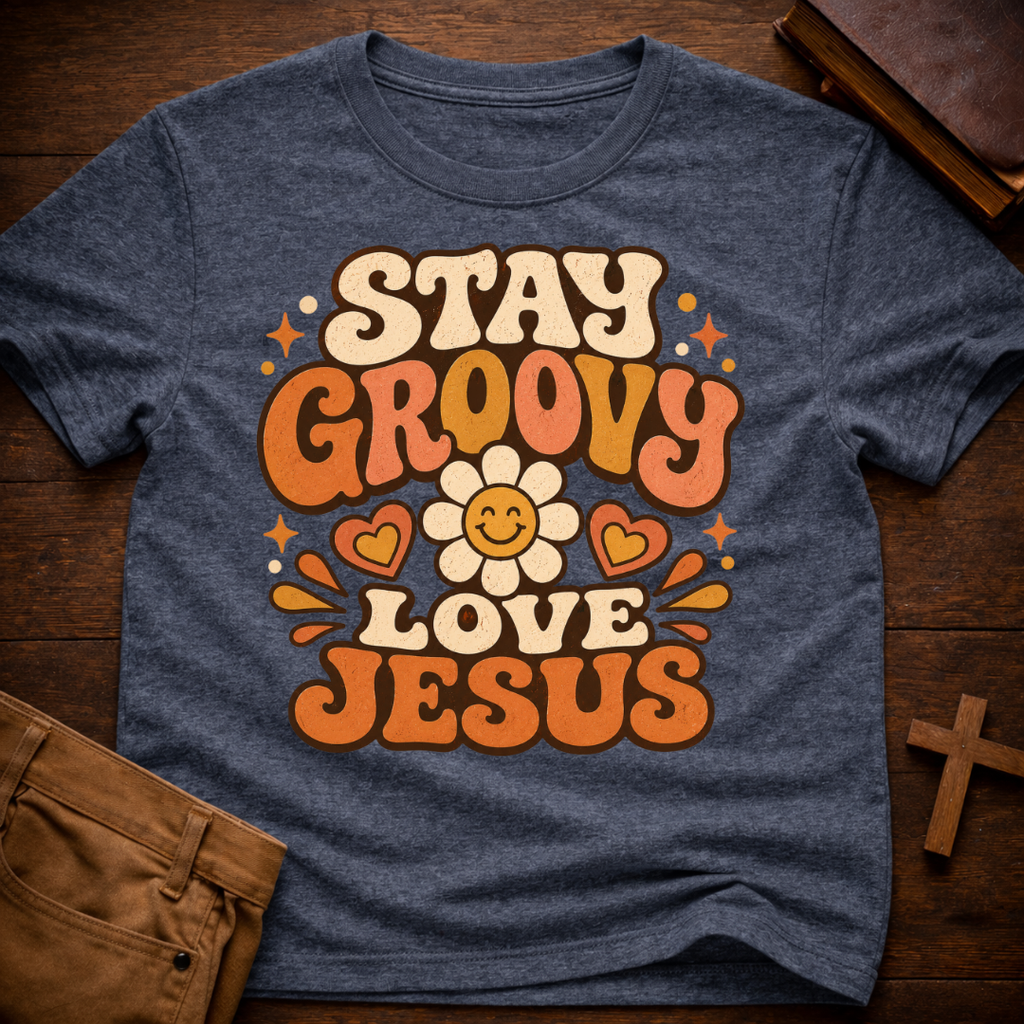 Stay Groovy Love Jesus T-Shirt