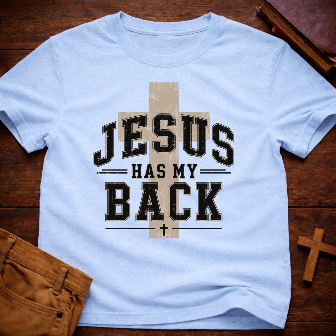 Jesus Has My Back Cross T-Shirt