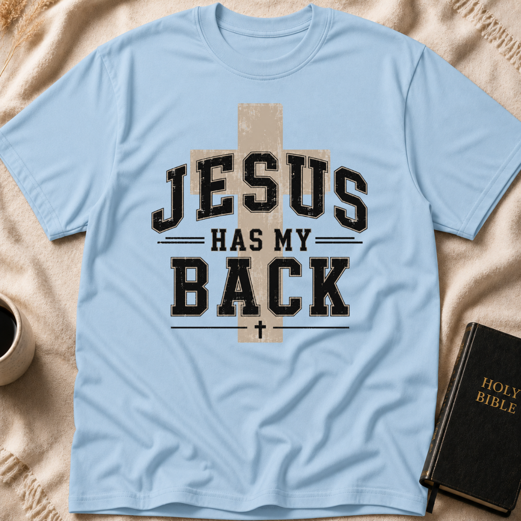 Jesus Has My Back Cross T-Shirt