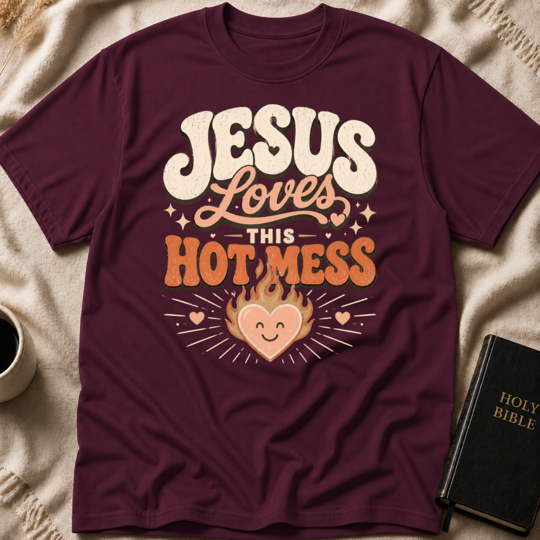 Jesus Loves This Hot Mess T-Shirt