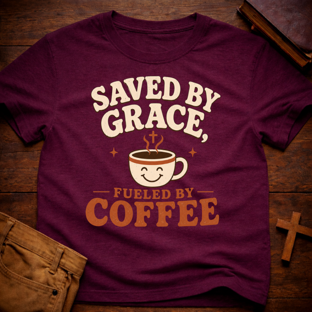 Saved By Grace Fueled By Coffee T-Shirt