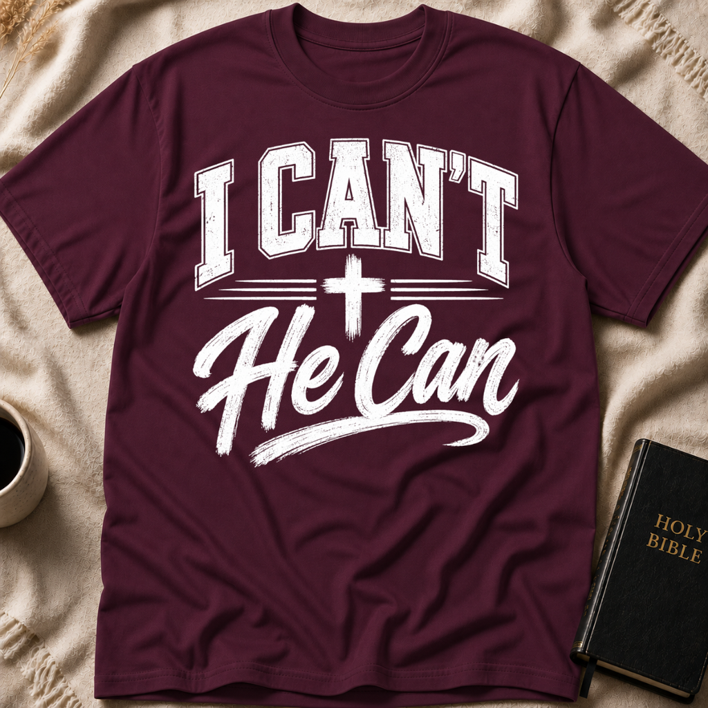 I Can’t He Can T-Shirt