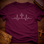 Heartbeat cross T-Shirt
