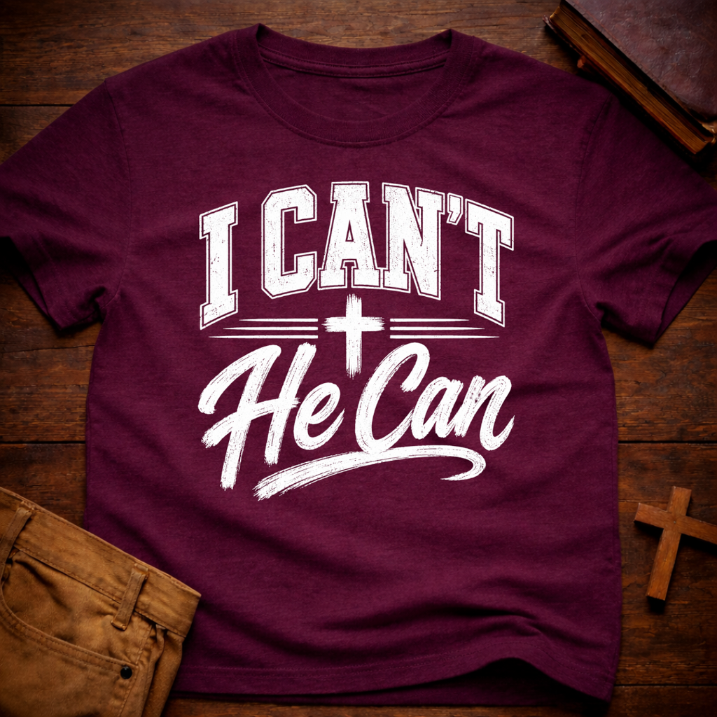 I Can’t He Can T-Shirt