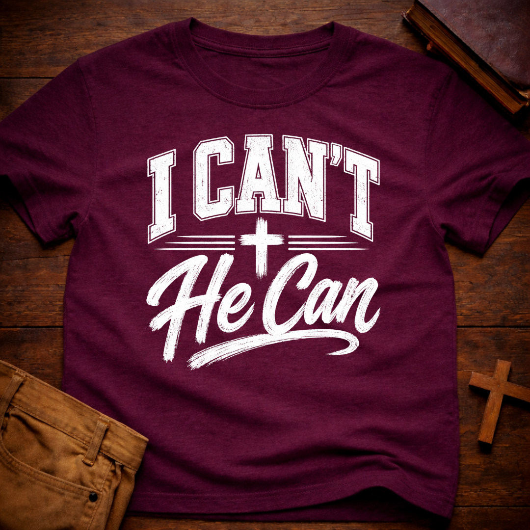 I Can’t He Can T-Shirt