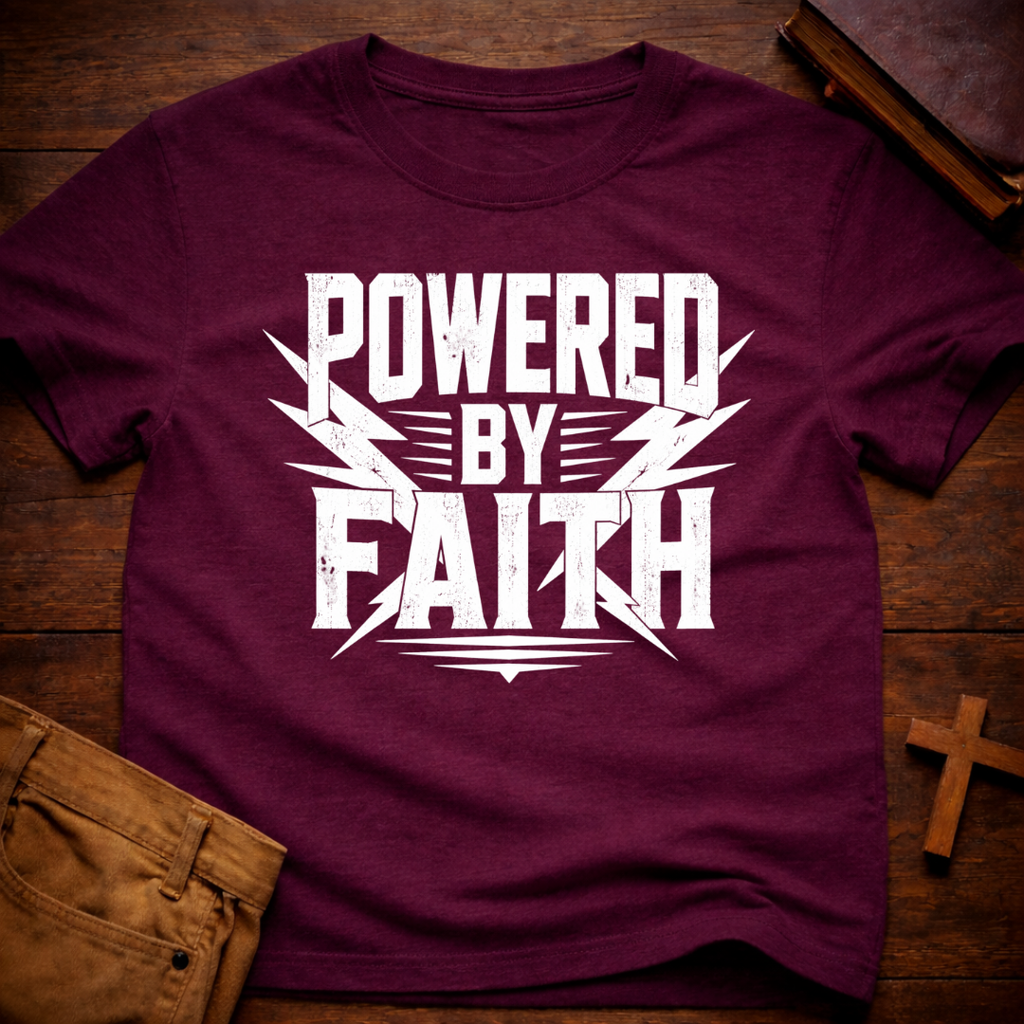 Powered By Faith T-Shirt